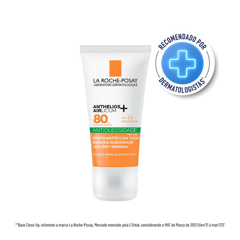 Protetor Solar Facial Antioleosidade La Roche-Posay Anthelios Airlicium+ FPS80 40g